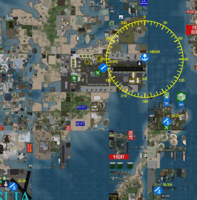 Figure 2: VOR Radials on Shergood Map